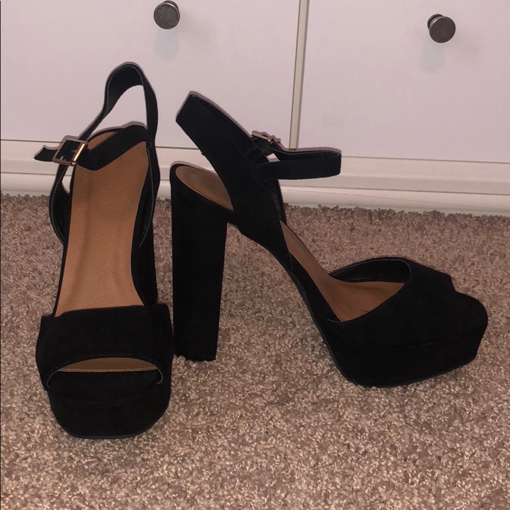 black heels